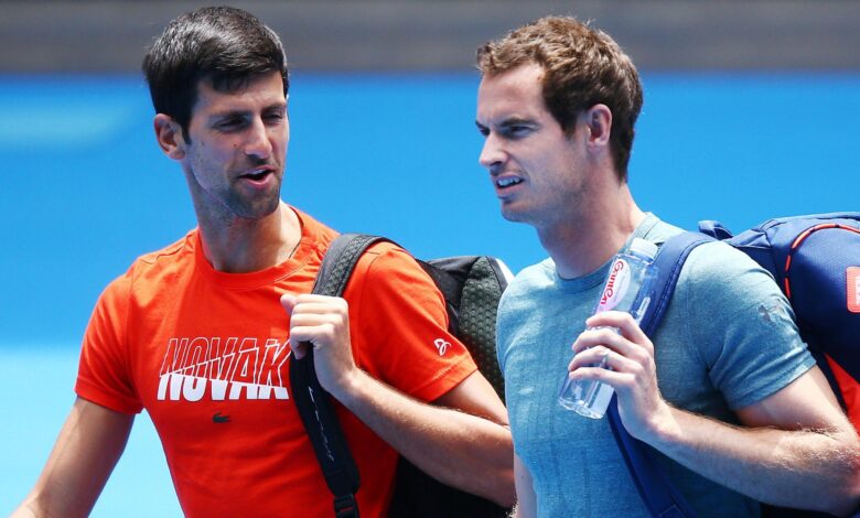 Andy Murray and Novak Djokovic