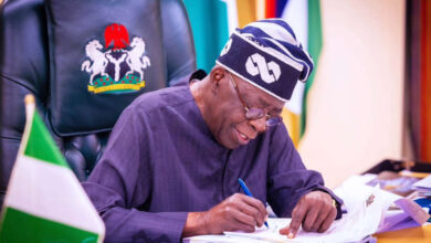 Bola Tinubu signing MSMEs Loan Disbursement