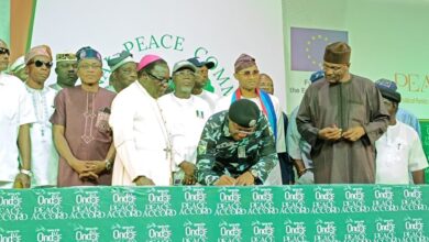 Pndo State Election Peace Accord Signing