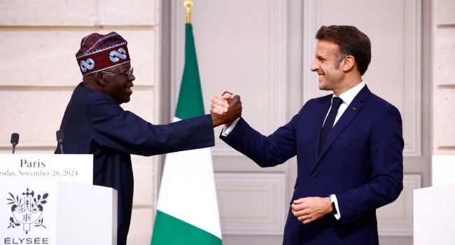 Tinubu and Macron in France