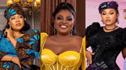 Funke Akindele, Mercy Aigbe, and Toyin Abraham