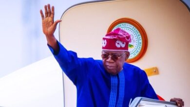 Tinubu depart for South Africa